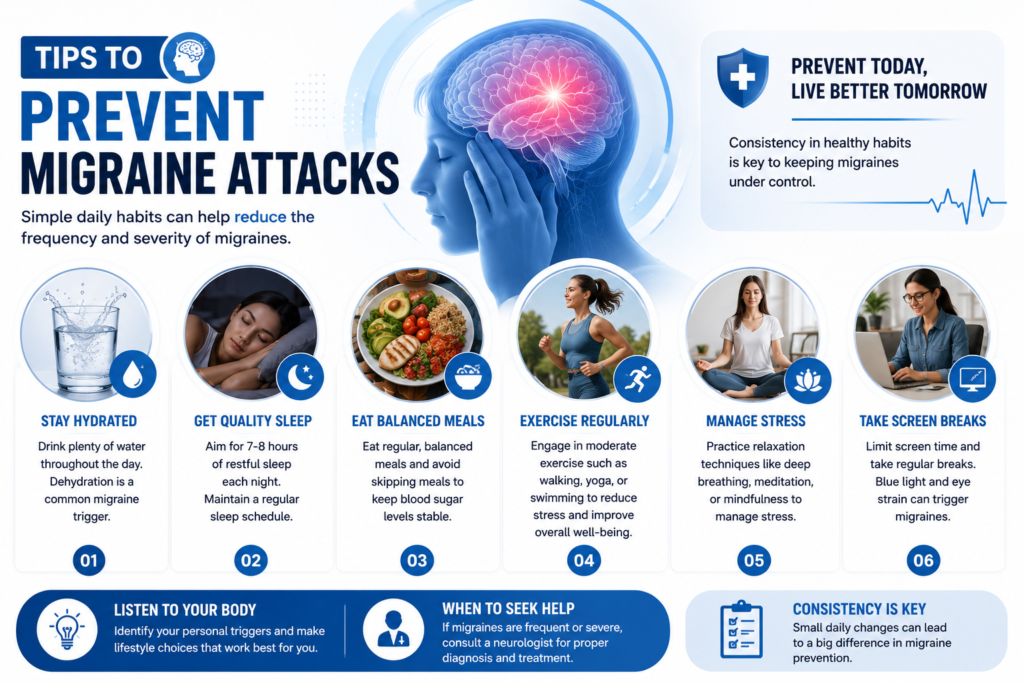 Tips to prevent migraine attacks cover image